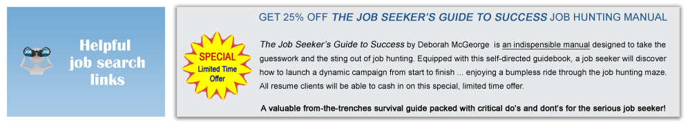 25% off The Job Seeker's Guide to Success for each resume client